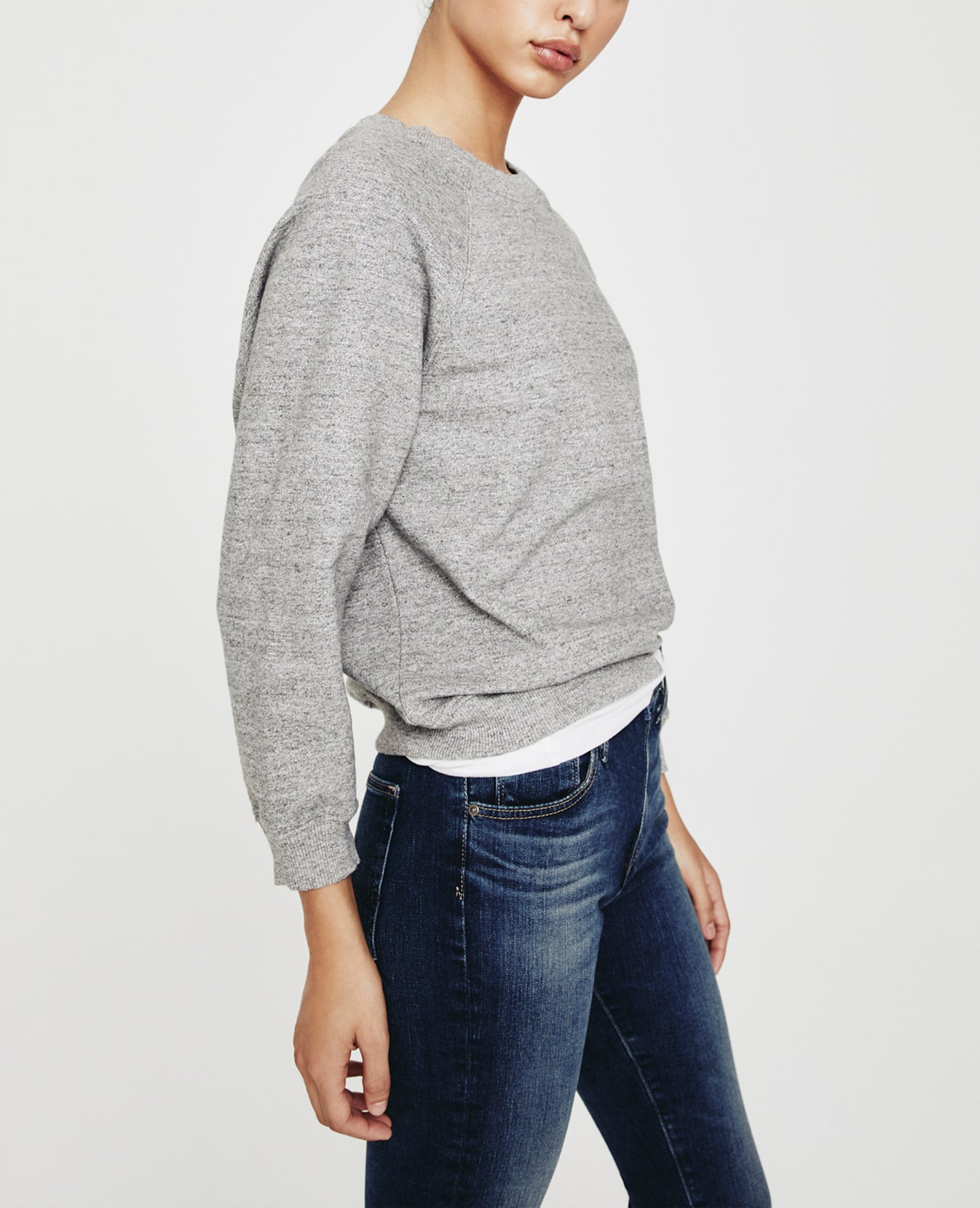 Jadyn Sweatshirt Heather Grey Vintage Sweatshirt Women Tops Photo 4