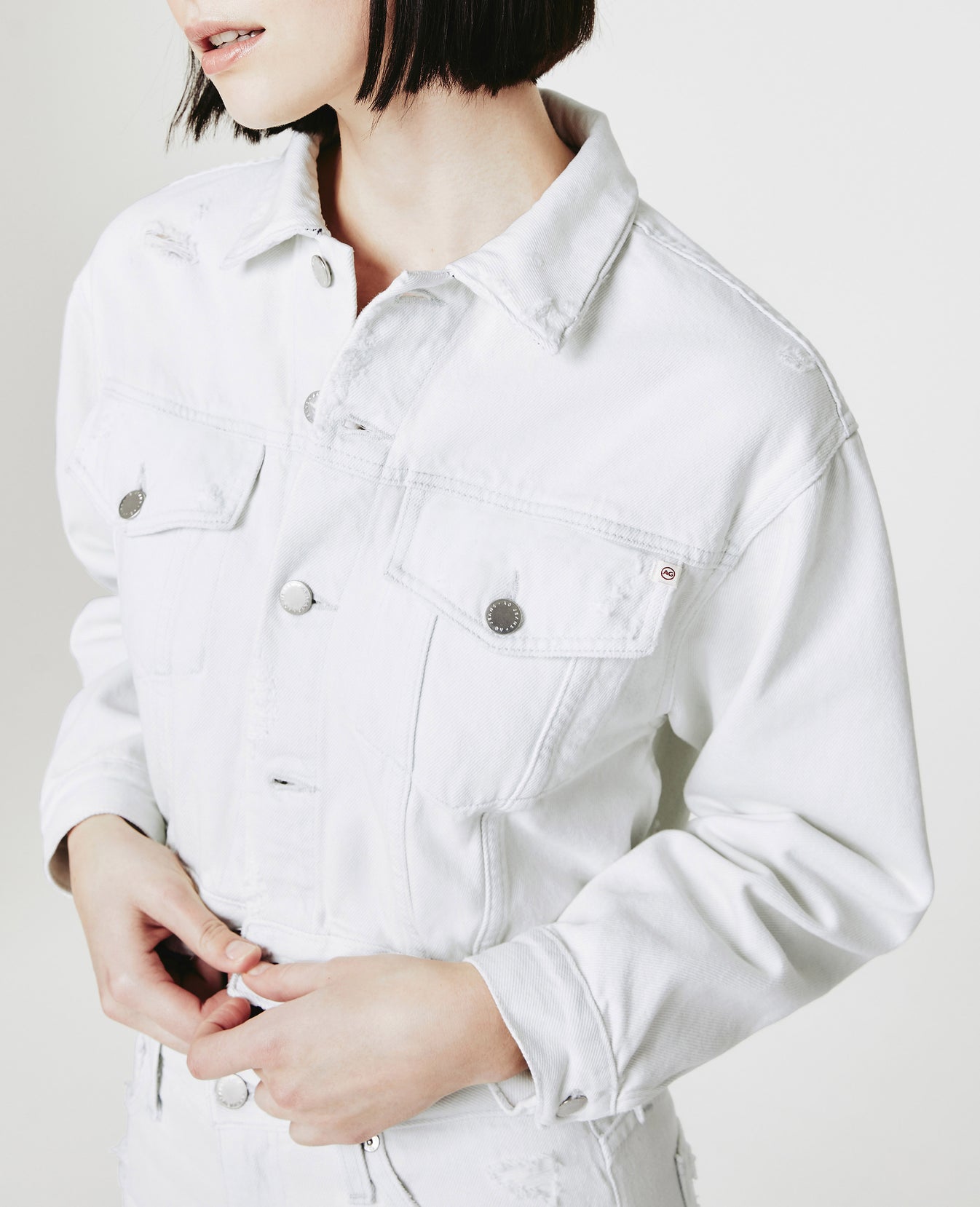 Mirah Cropped Trucker Jacket Unforgettable Cropped Trucker Jacket Women Tops Photo 4