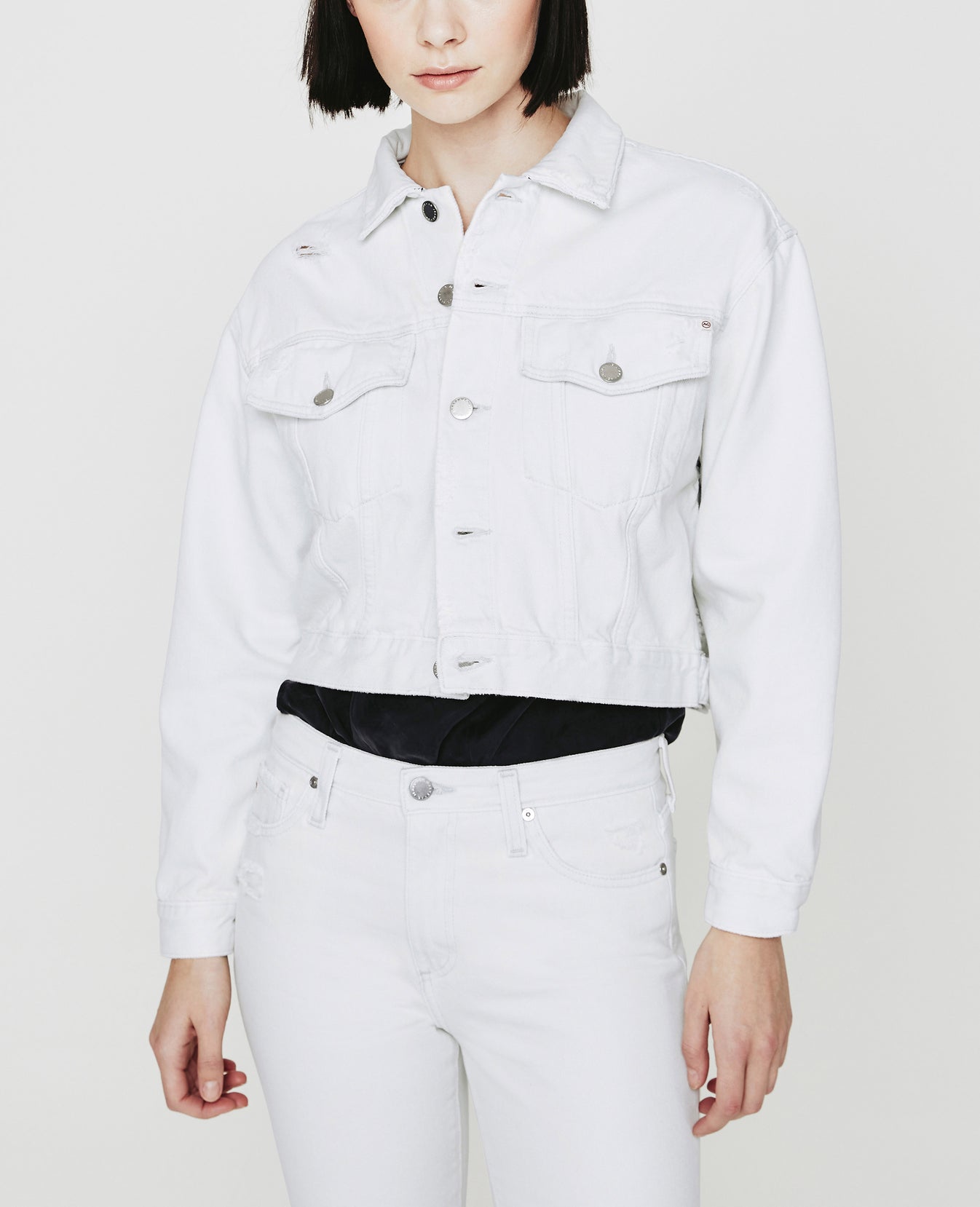 Mirah Cropped Trucker Jacket Unforgettable Cropped Trucker Jacket Women Tops Photo 6