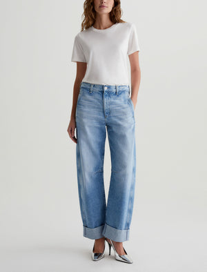 Mercer Santorini Cuffed High-Rise Barrel Women Bottom Photo 1