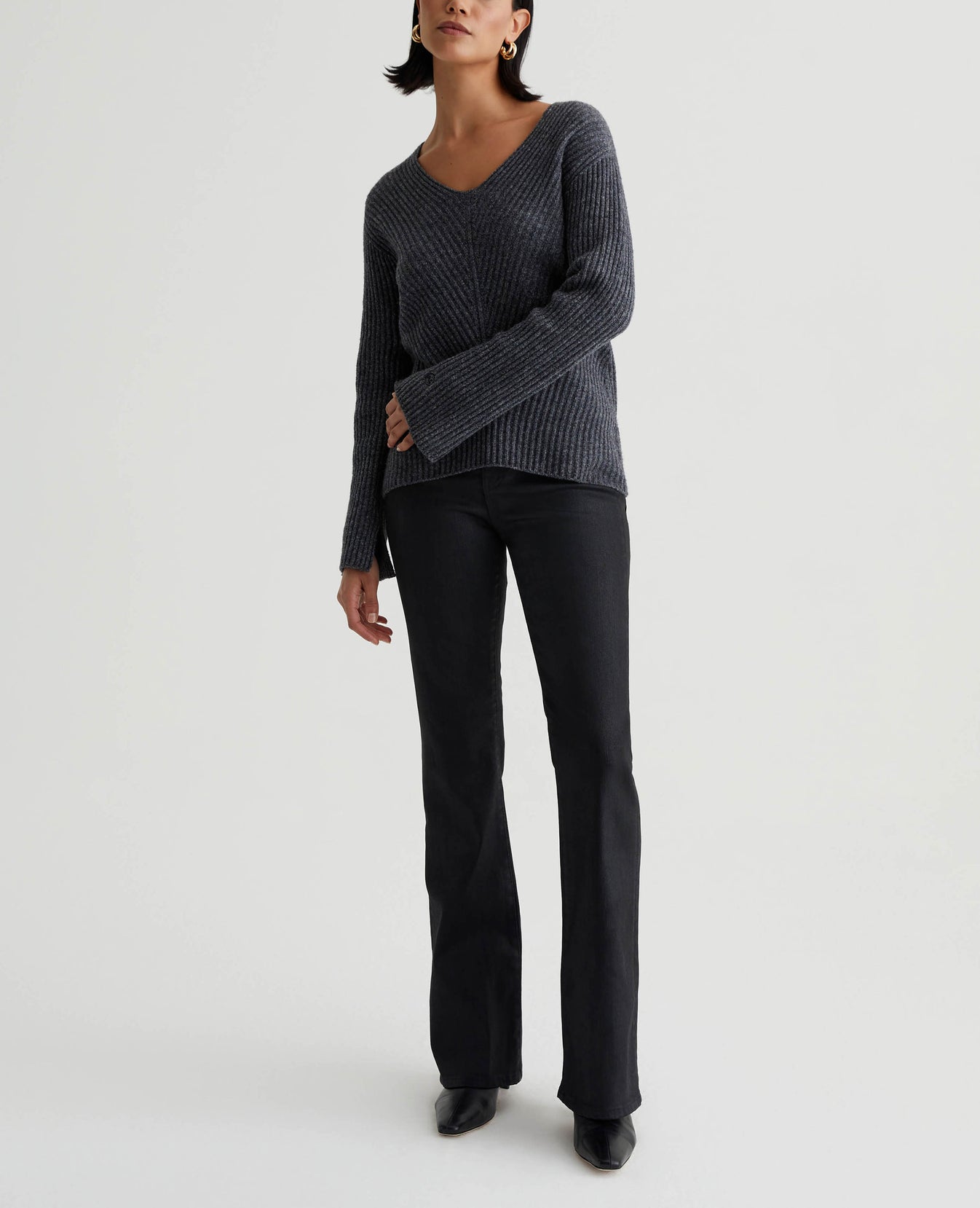 Naemi Heather Charcoal Womens Top Photo 4