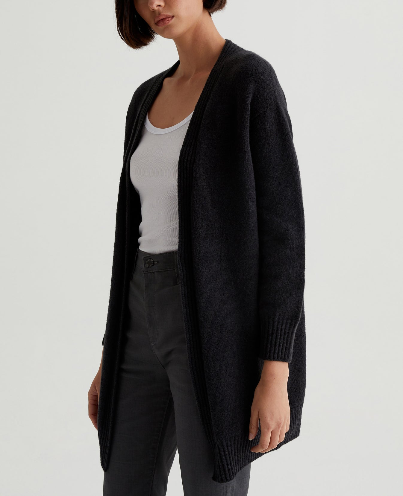 Rowan Cardigan True Black Womens Top Photo 1