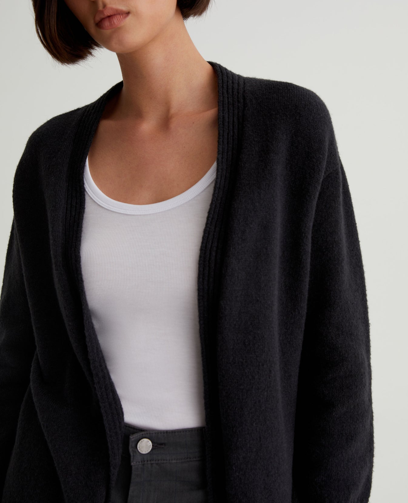 Rowan Cardigan True Black Womens Top Photo 3