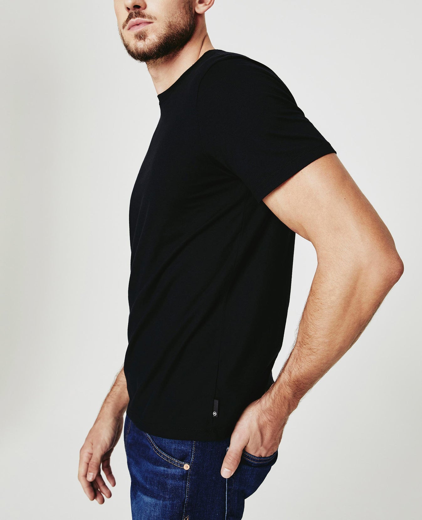 Bryce Crew True Black Classic Fit Crew Men Tops Photo 2