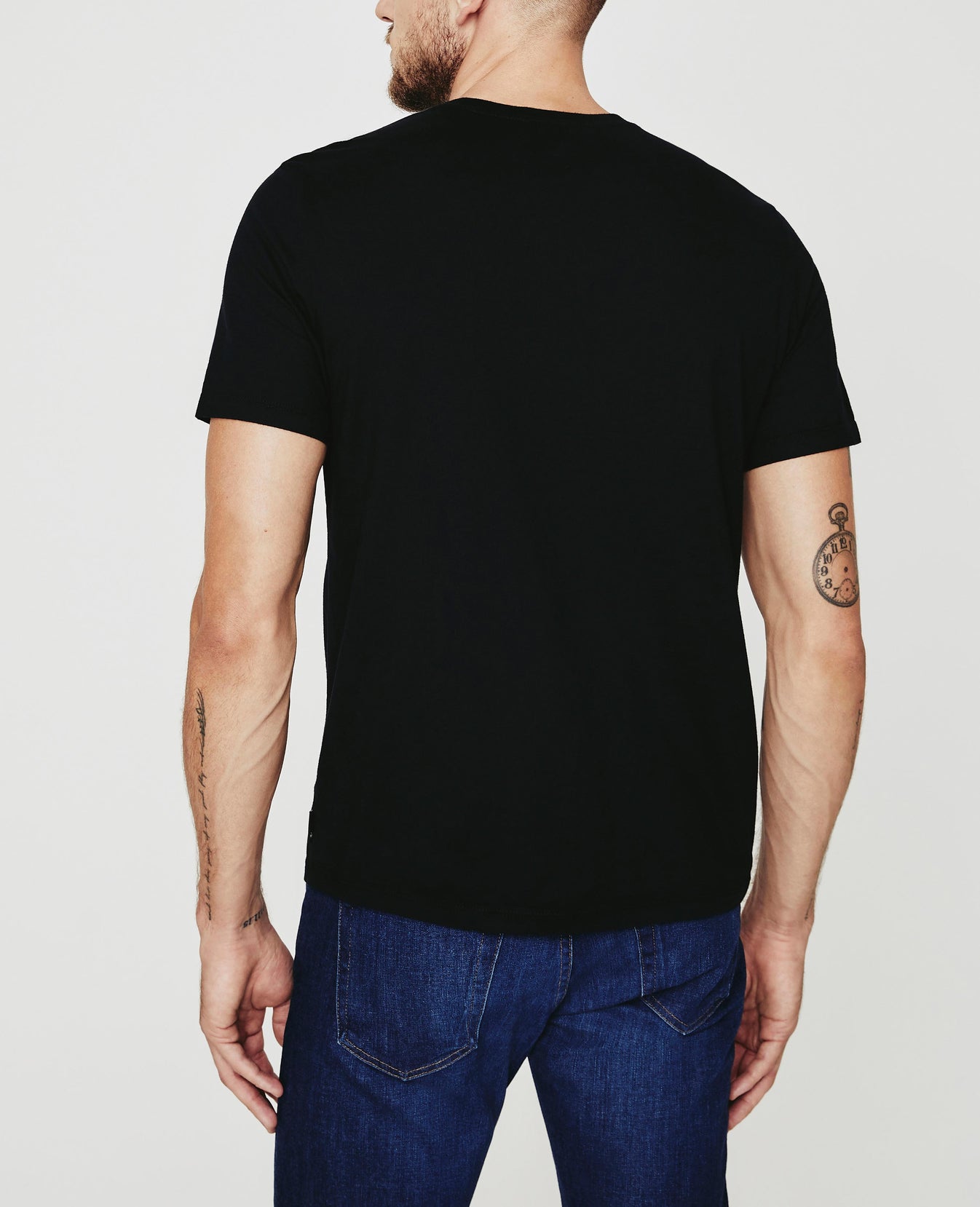 Bryce Crew True Black Classic Fit Crew Men Tops Photo 4