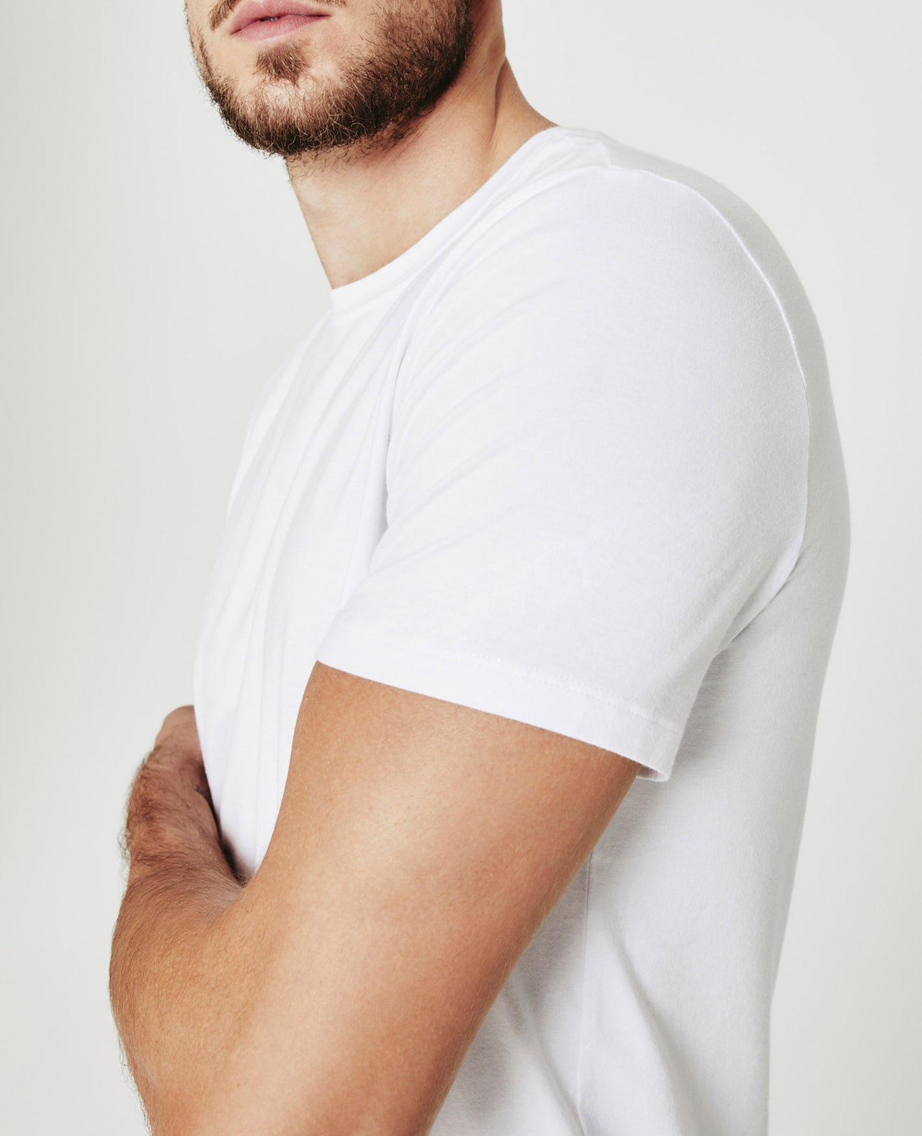 Bryce Crew True White Classic Fit Crew Men Tops Photo 2