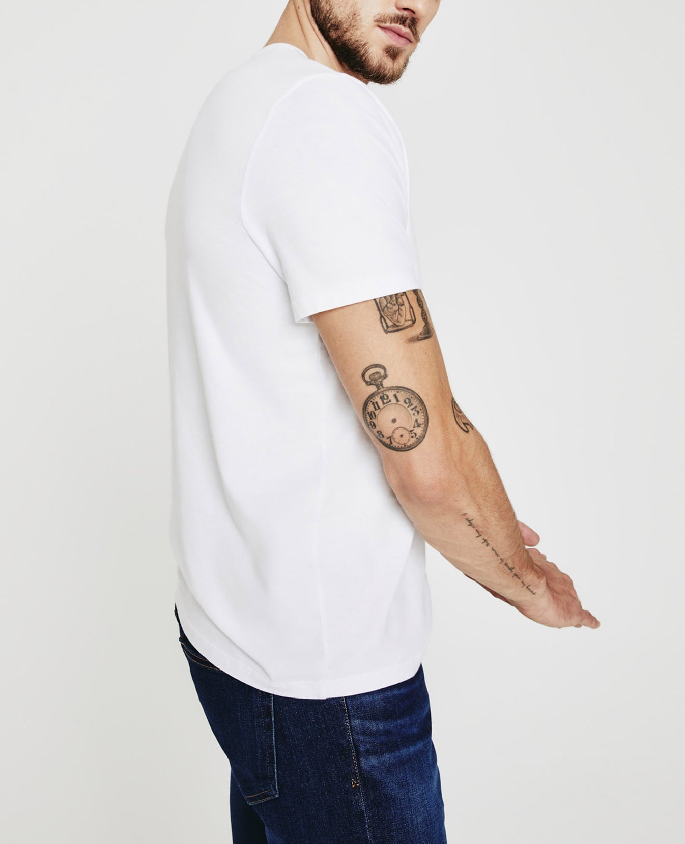 Bryce Crew True White Classic Fit Crew Men Tops Photo 3