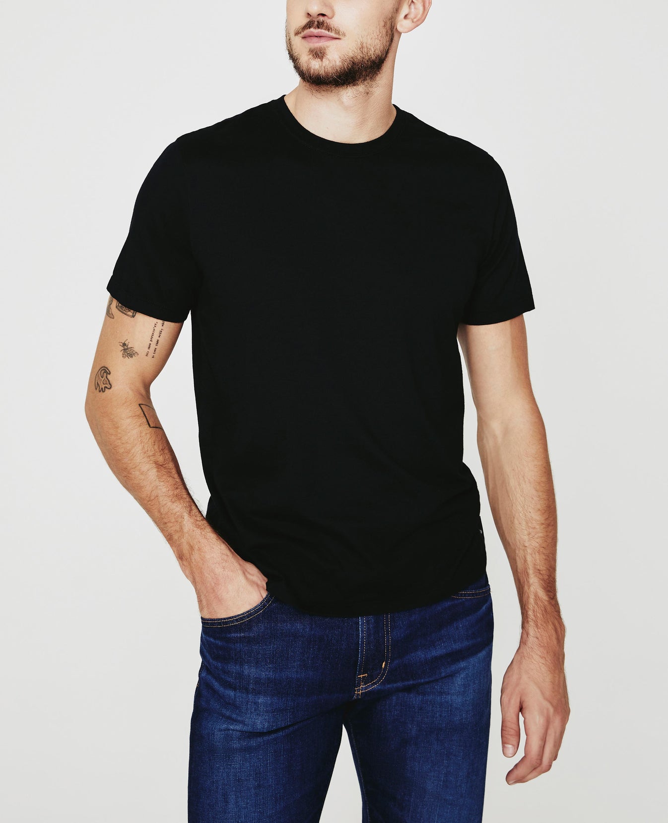 Bryce Crew True Black Classic Fit Crew Men Tops Photo 1