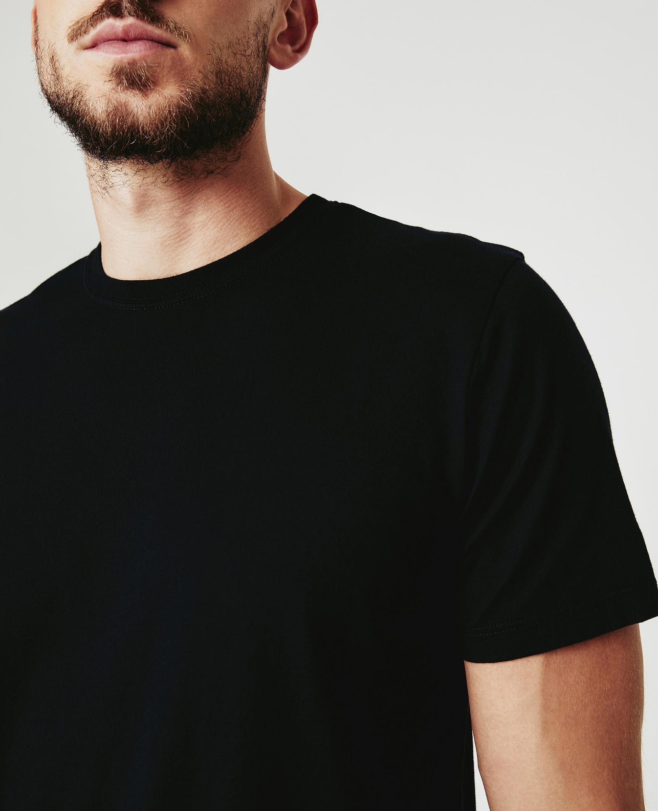 Bryce Crew True Black Classic Fit Crew Men Tops Photo 2