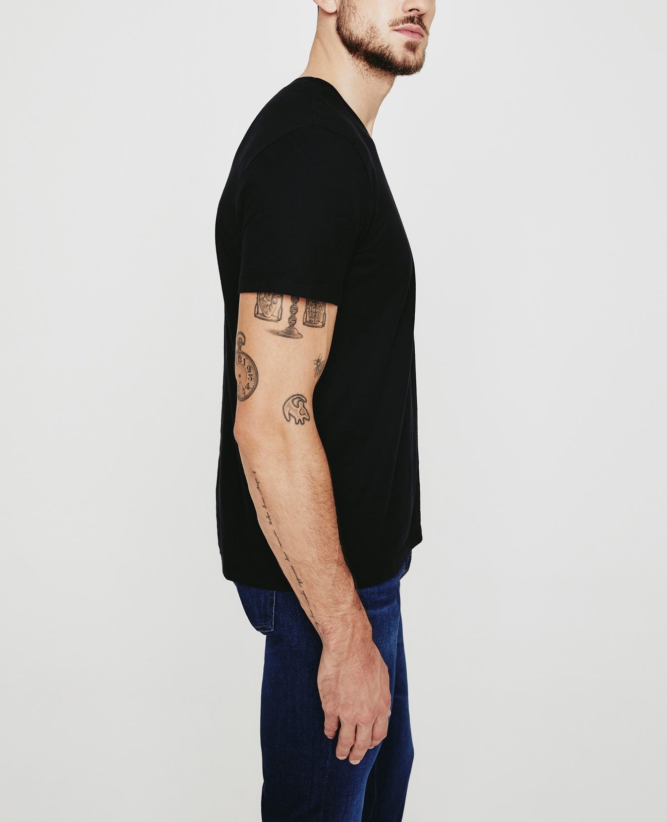 Bryce Vee True Black Classic Fit Vee Men Tops Photo 3