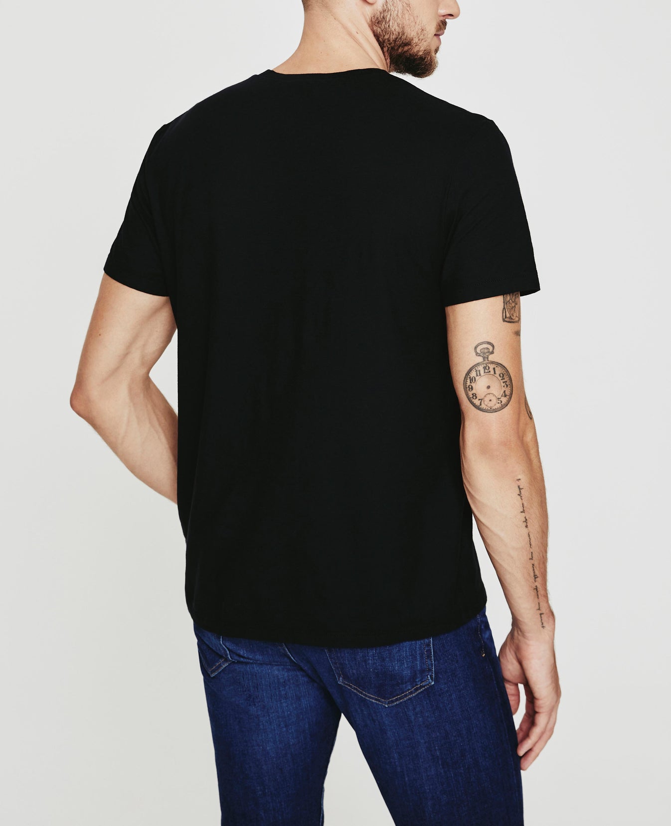 Bryce Vee True Black Classic Fit Vee Men Tops Photo 4
