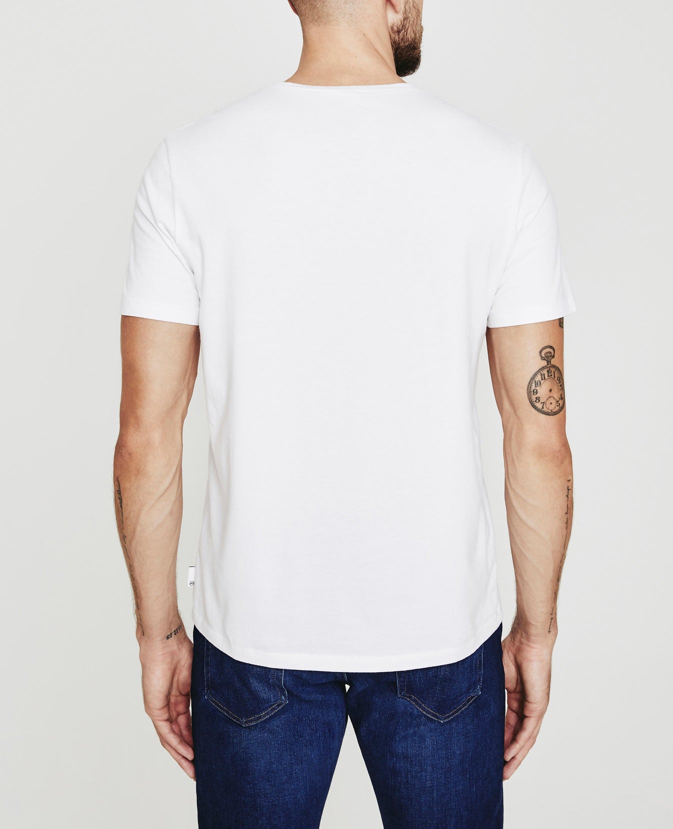 Bryce Vee True White Classic Fit Vee Men Tops Photo 4