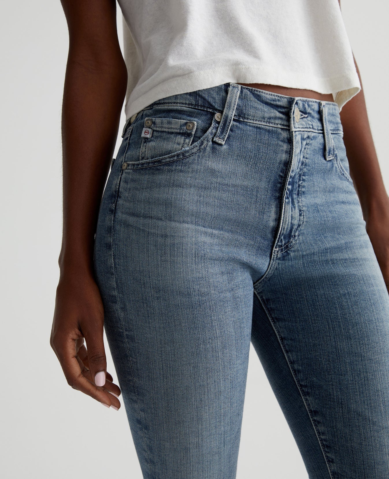 Farrah Skinny Ankle 16 Years Piermont Desctucted Womens Bottom Photo 3