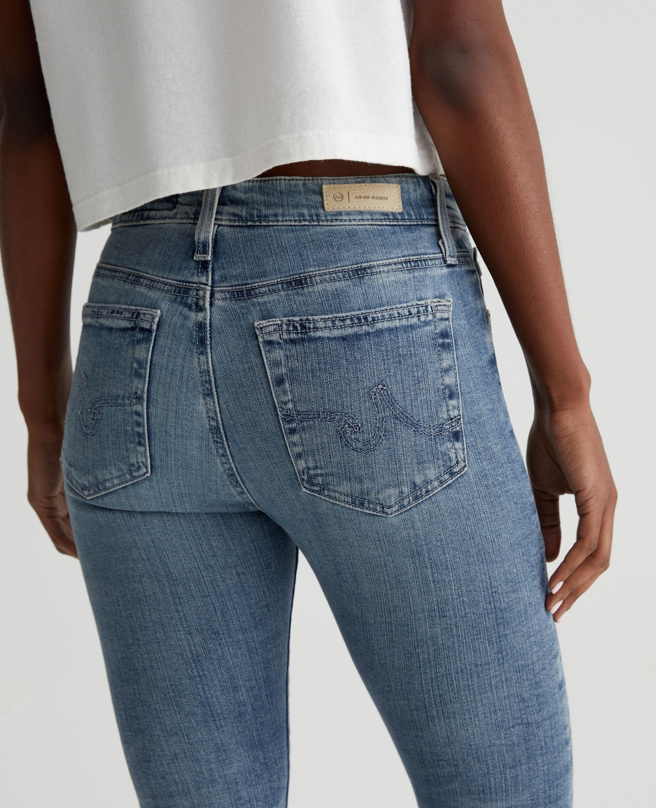 Farrah Skinny Ankle 16 Years Piermont Desctucted Womens Bottom Photo 7