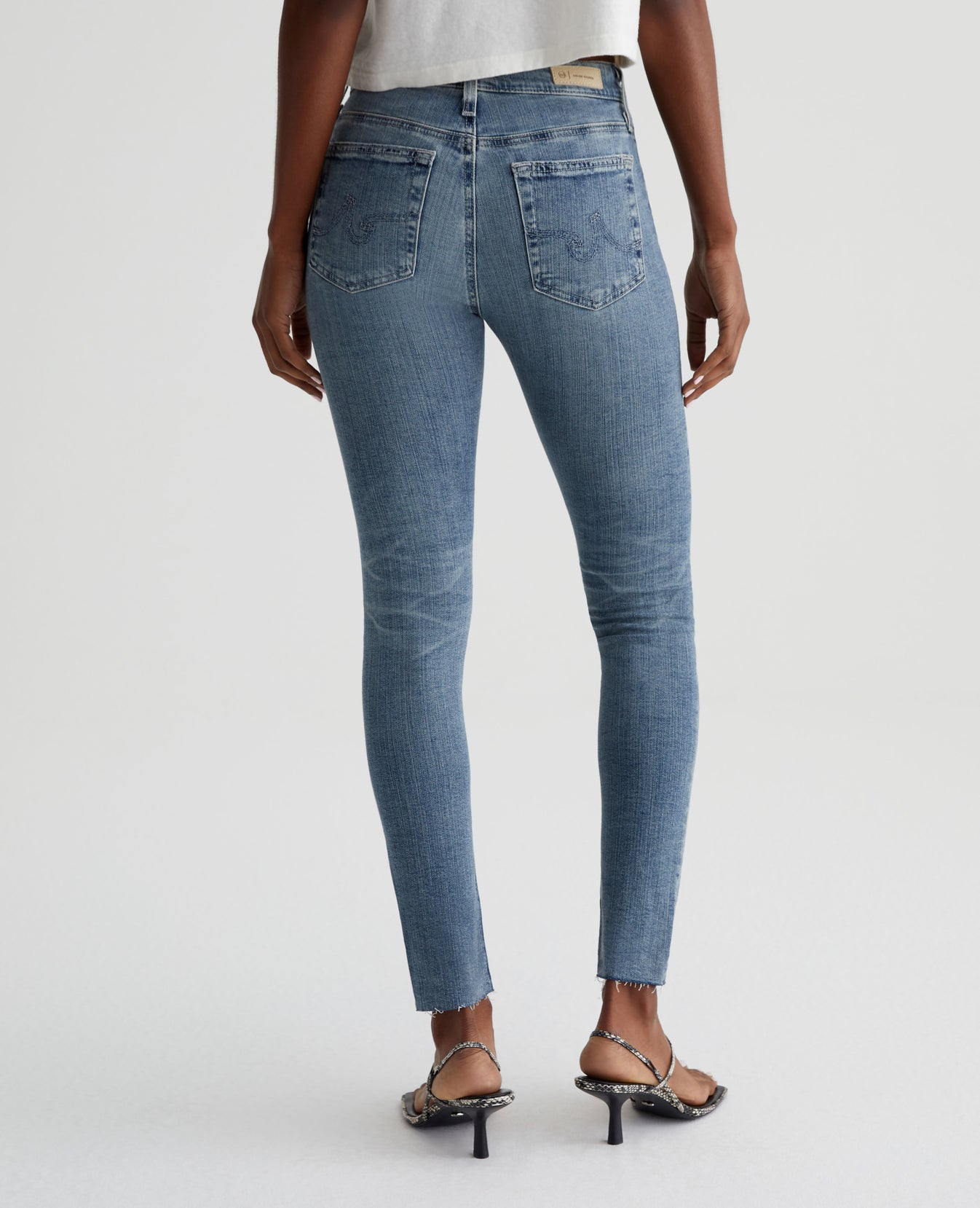 Farrah Skinny Ankle 16 Years Piermont Desctucted Womens Bottom Photo 8