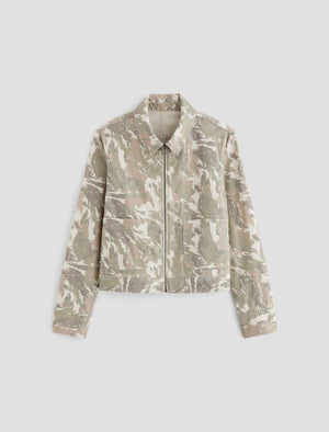 Jo Urban Camo Grey Multi Utility Jacket Women Top Photo 9