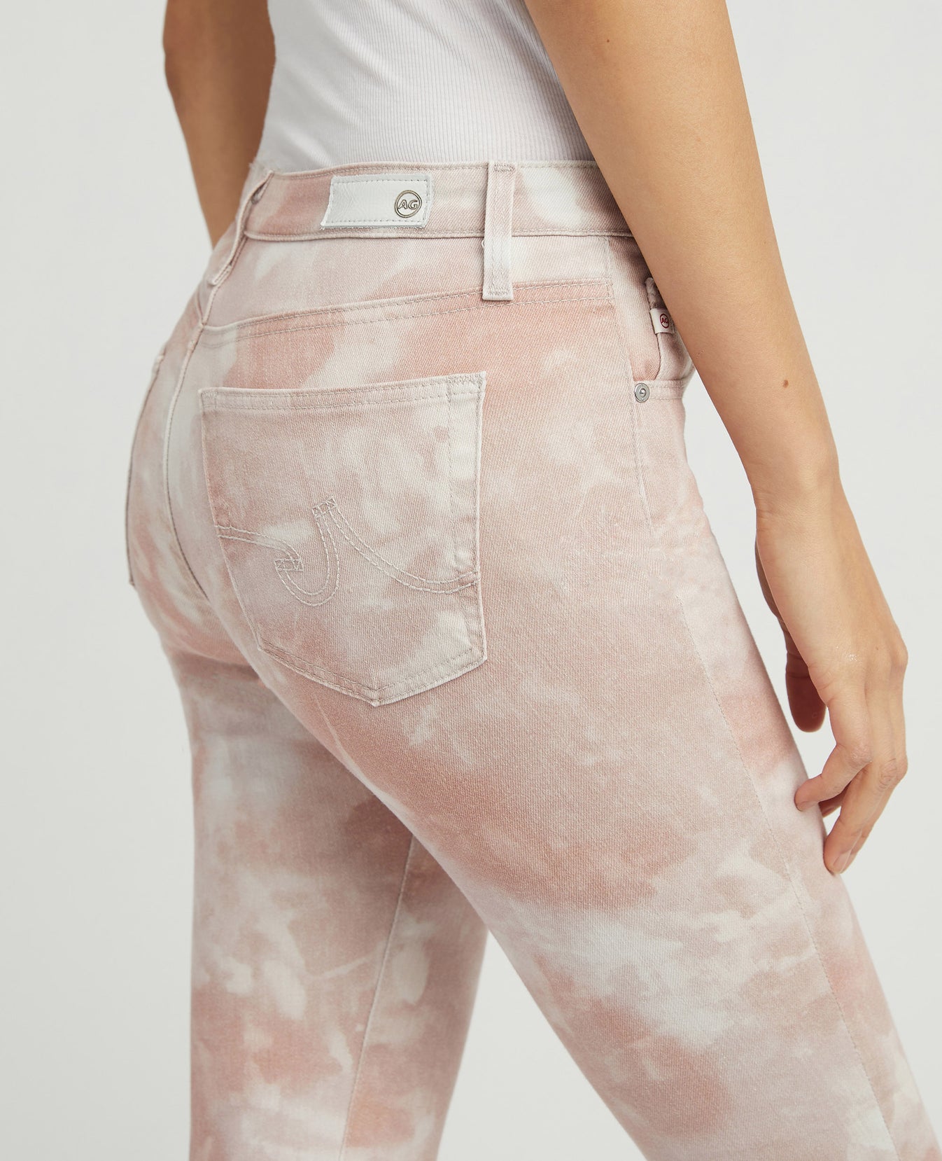 Legging Ankle Abstract Tiedye Rocky Mauve Super Skinny Ankle Women Bottoms Photo 3