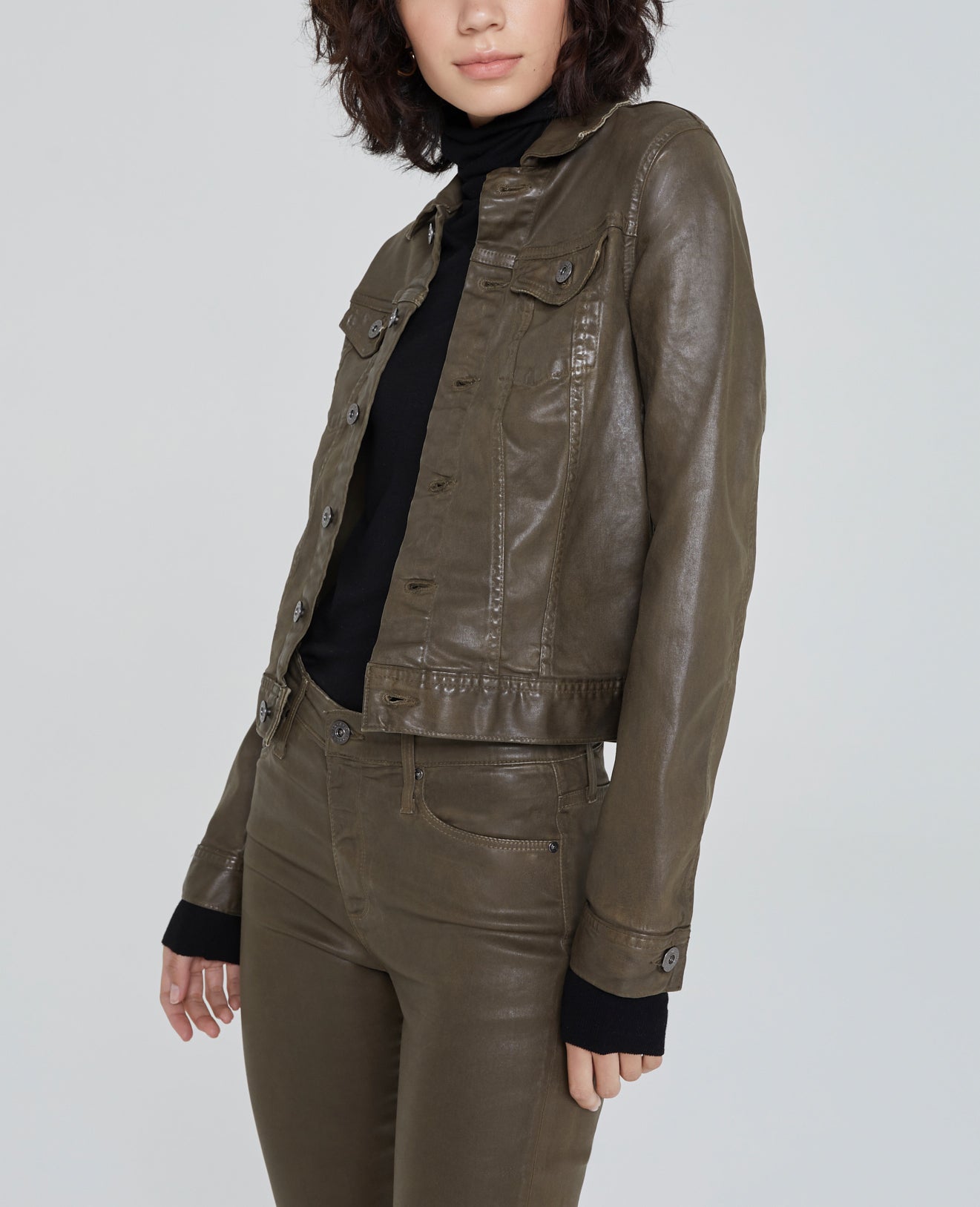 Robyn Jacket Lacquered Dark Bayou Slim Jacket Women Tops Photo 1