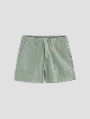 Rosa Sulfur Matcha Latte Mid-Rise Utility Short Women Bottom Photo 9