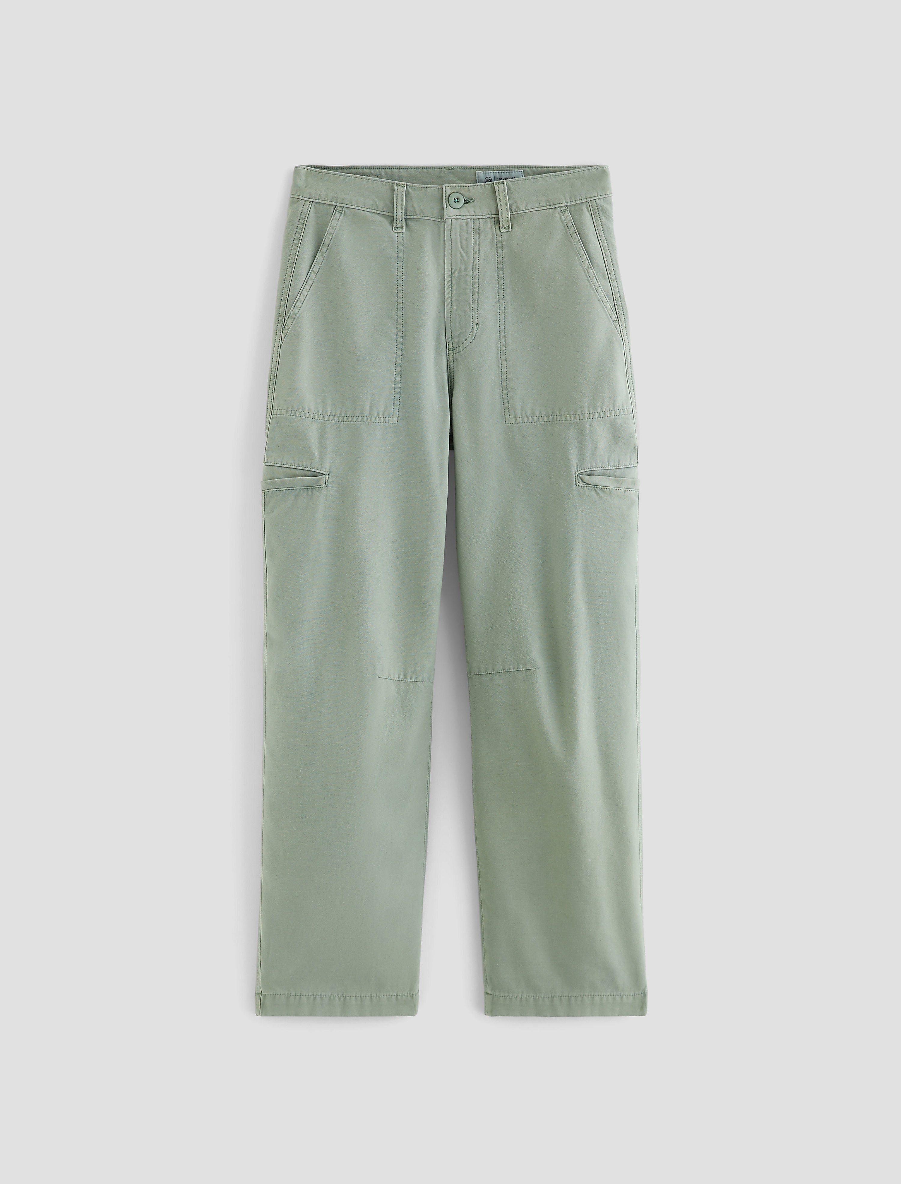 Hazal Sulfur Matcha Latte High-Rise Utility Barrel Women Bottom Photo 9