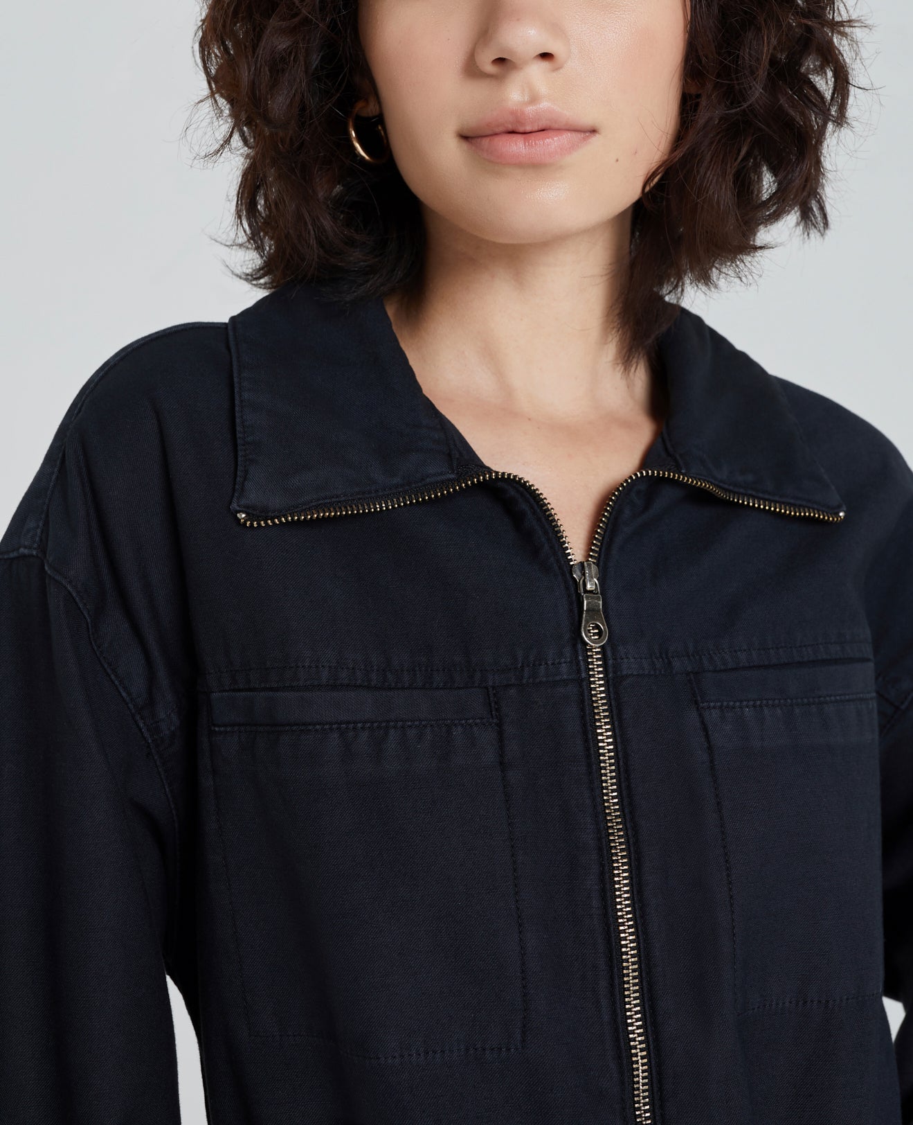 Controlla Boilersuit Sulfur Black Zip-Up Flight Suit Women Onepiece Photo 4