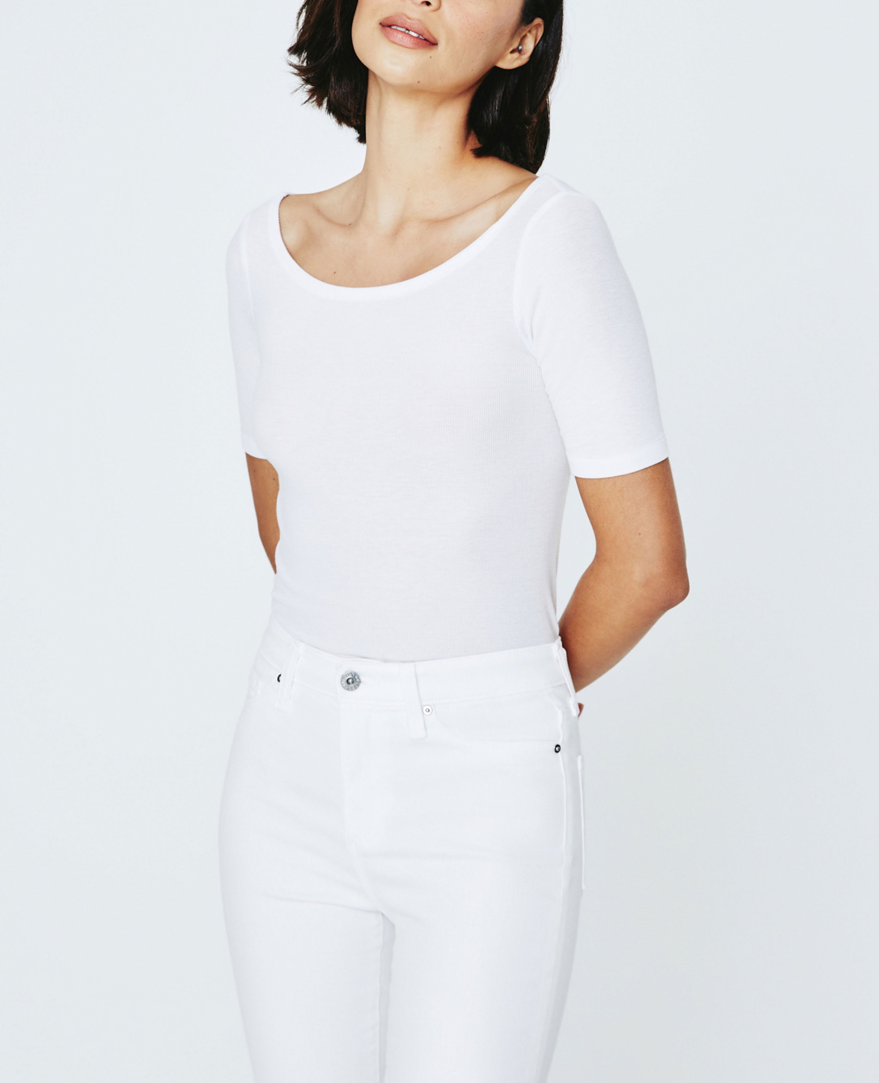 Womens Didion Ballet Neck Tee True White