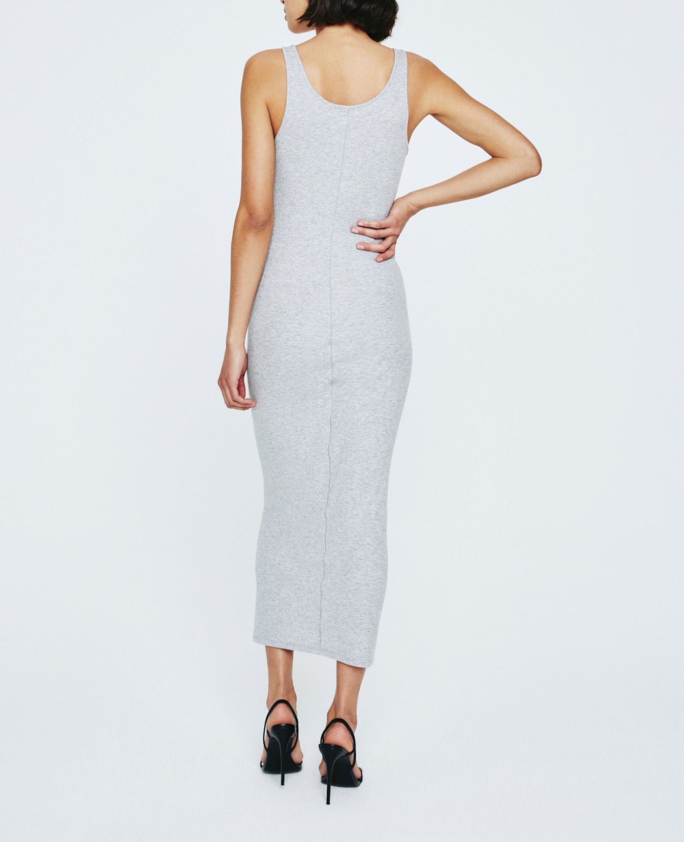 grey ribbed tank dress SO SIMPLE TANK DRESS STILLWATER
