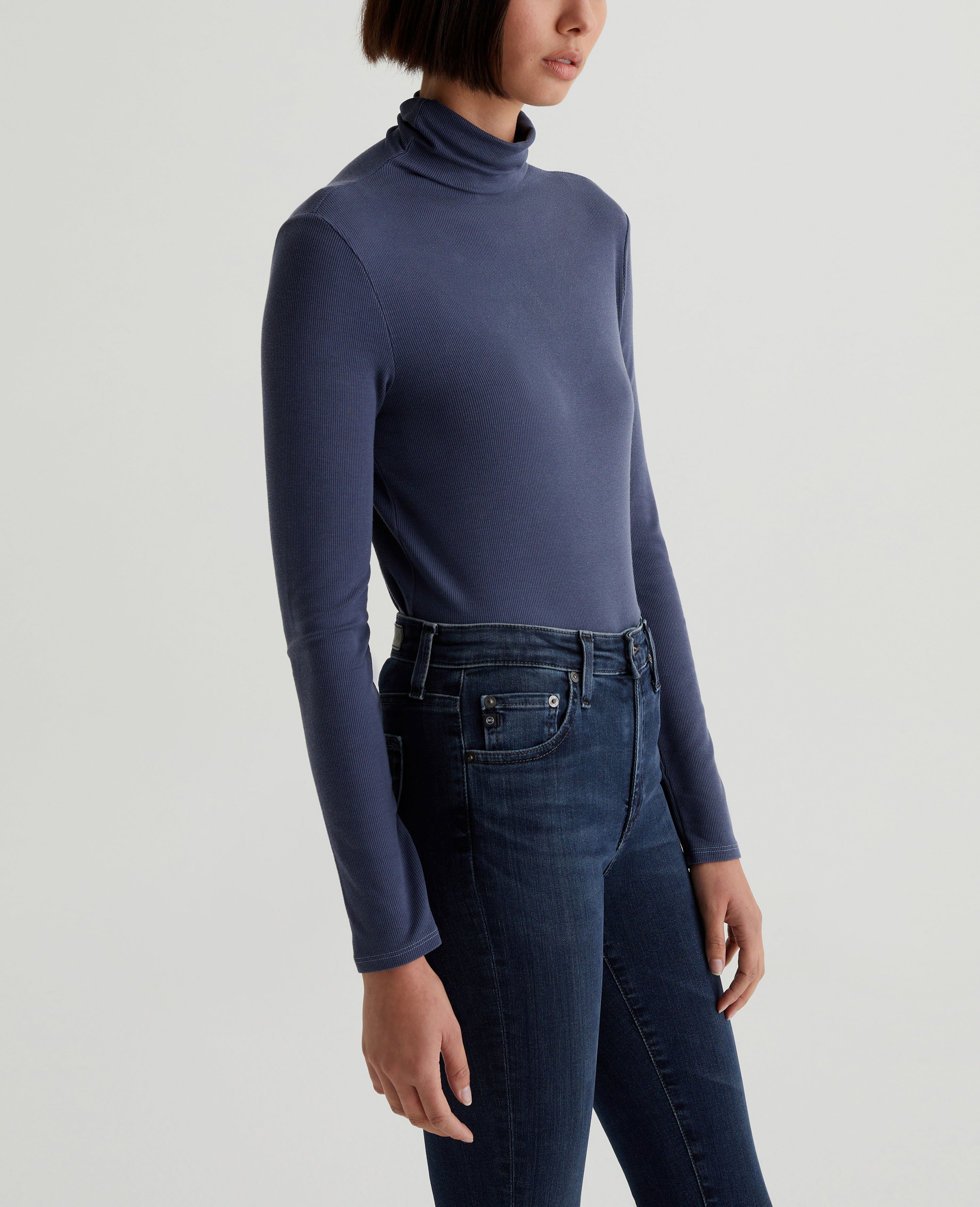 Womens Chels Turtleneck Blue Note