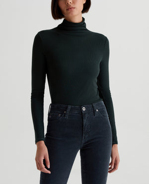 Chels Turtleneck Hidden Pine Womens Top Photo 1