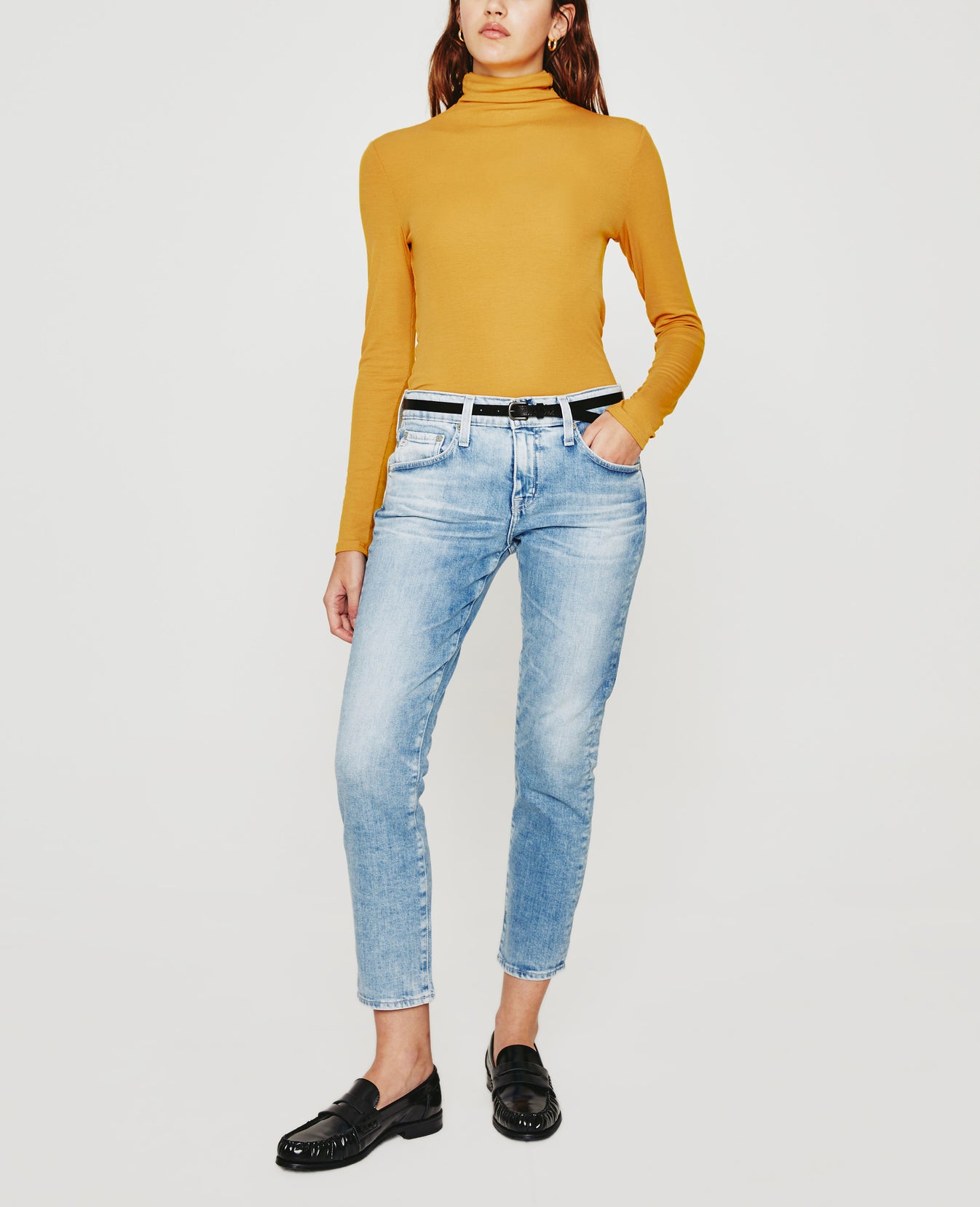 Chels Turtleneck Modern Copper Slim Turtleneck Women Tops Photo 6