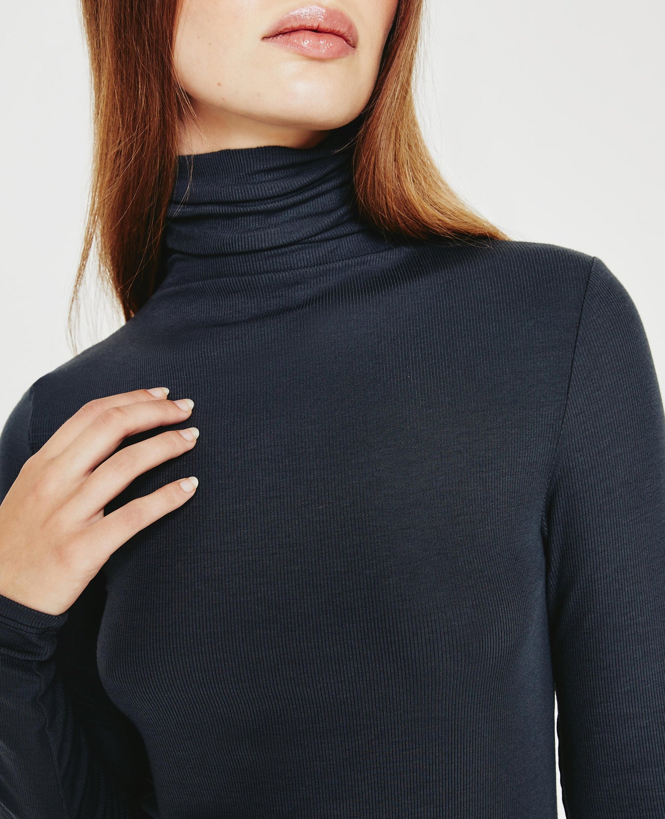 Chels Turtleneck Twilight Canal Womens Top Photo 2