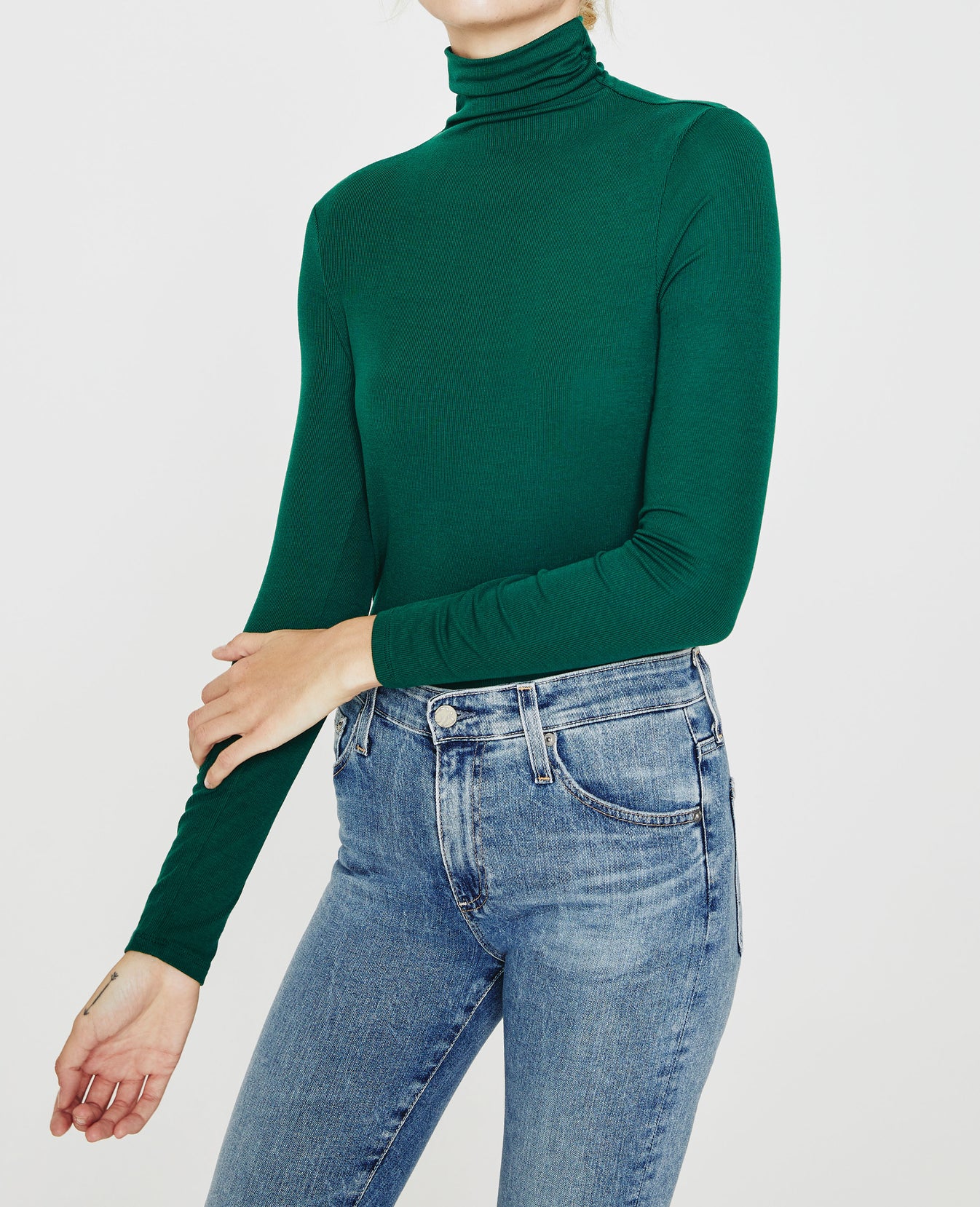 Chels Turtleneck Village Pine Slim Turtleneck Women Top Photo 3