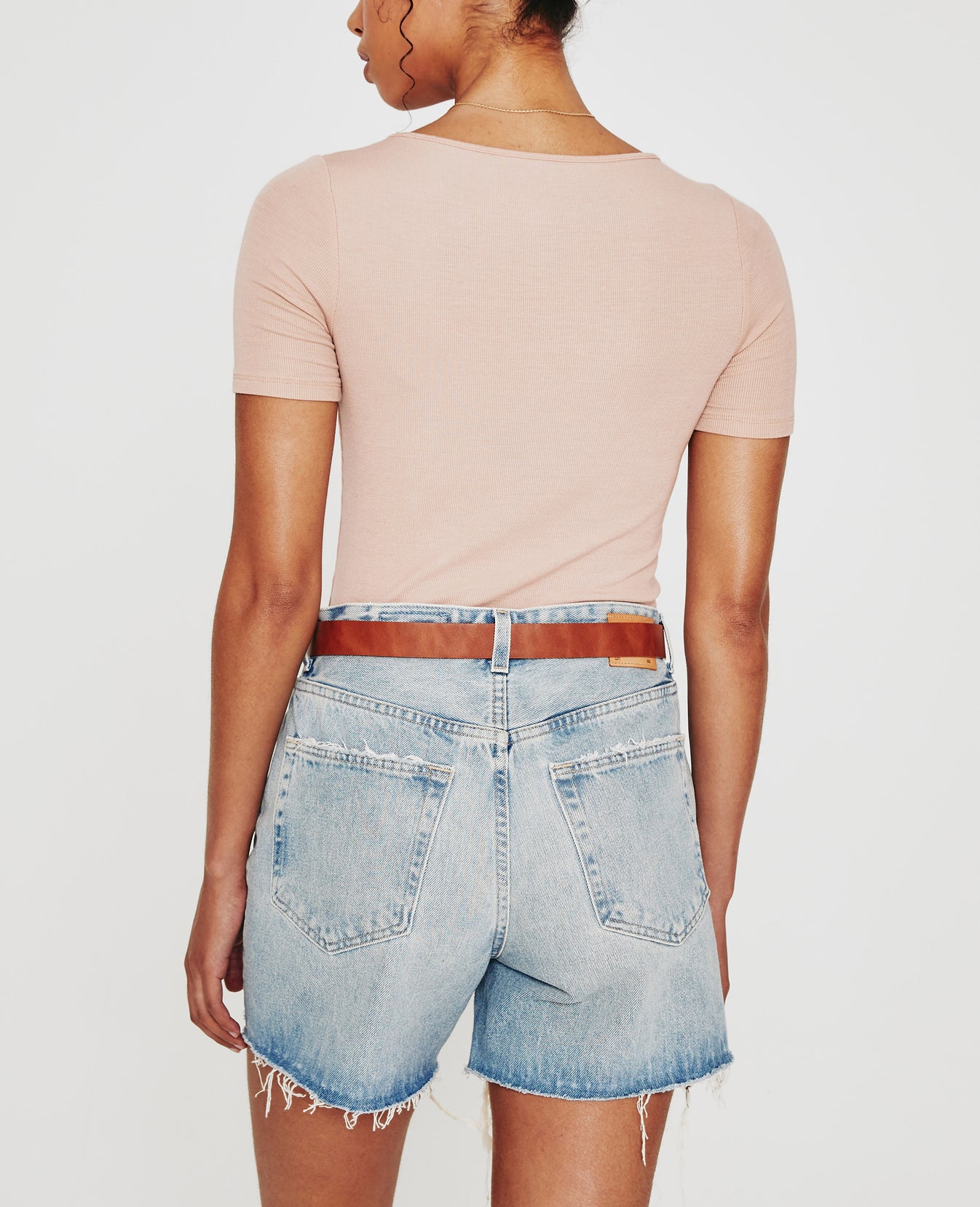 Jaxon Scoop Rose Cloud Womens Top Photo 6