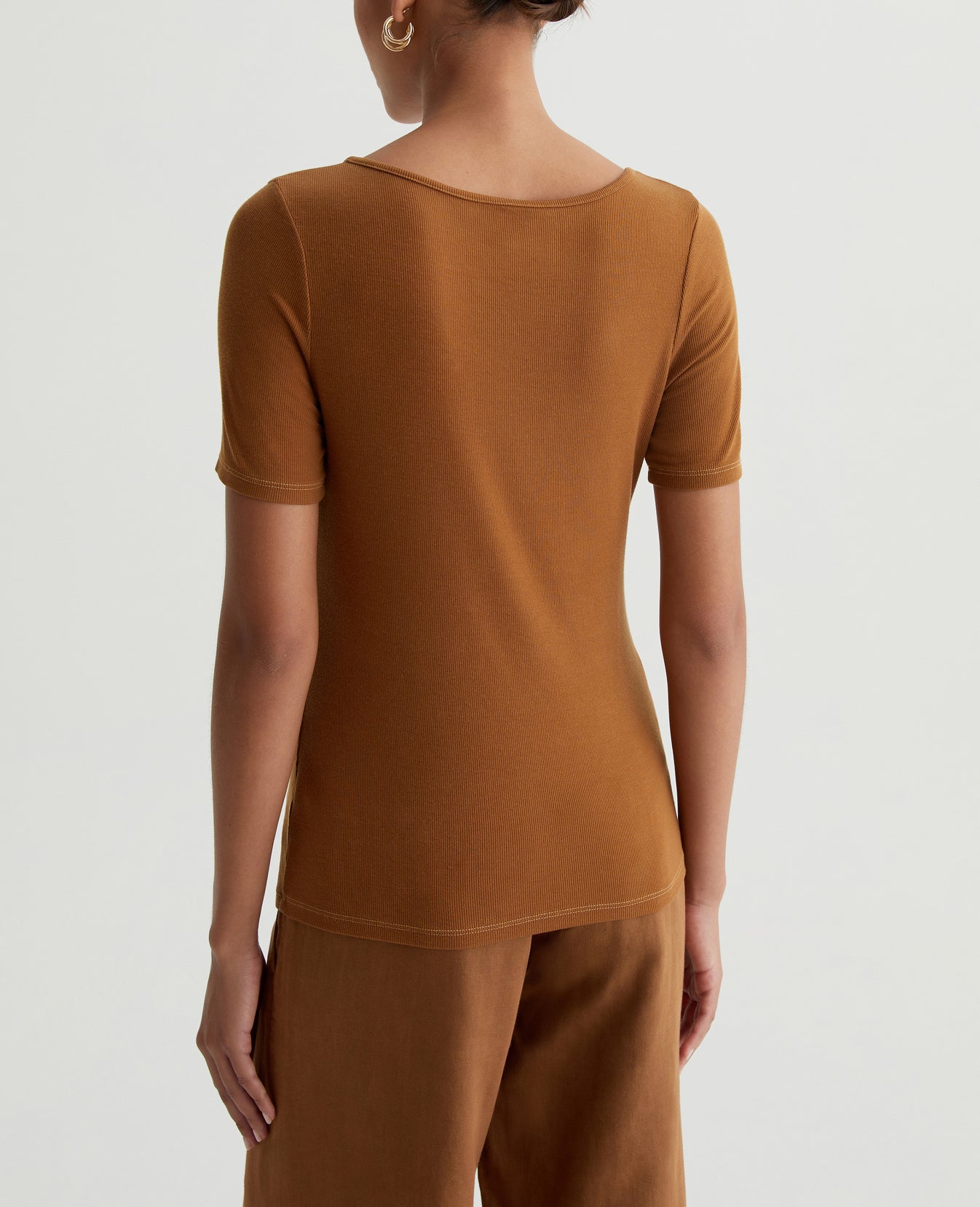 Jaxon Scoop Tree Bark Womens Top Photo 6