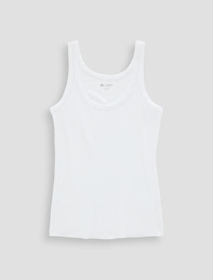 Jaxon Tank True White Slim Fit Tank Womens Top Photo 9