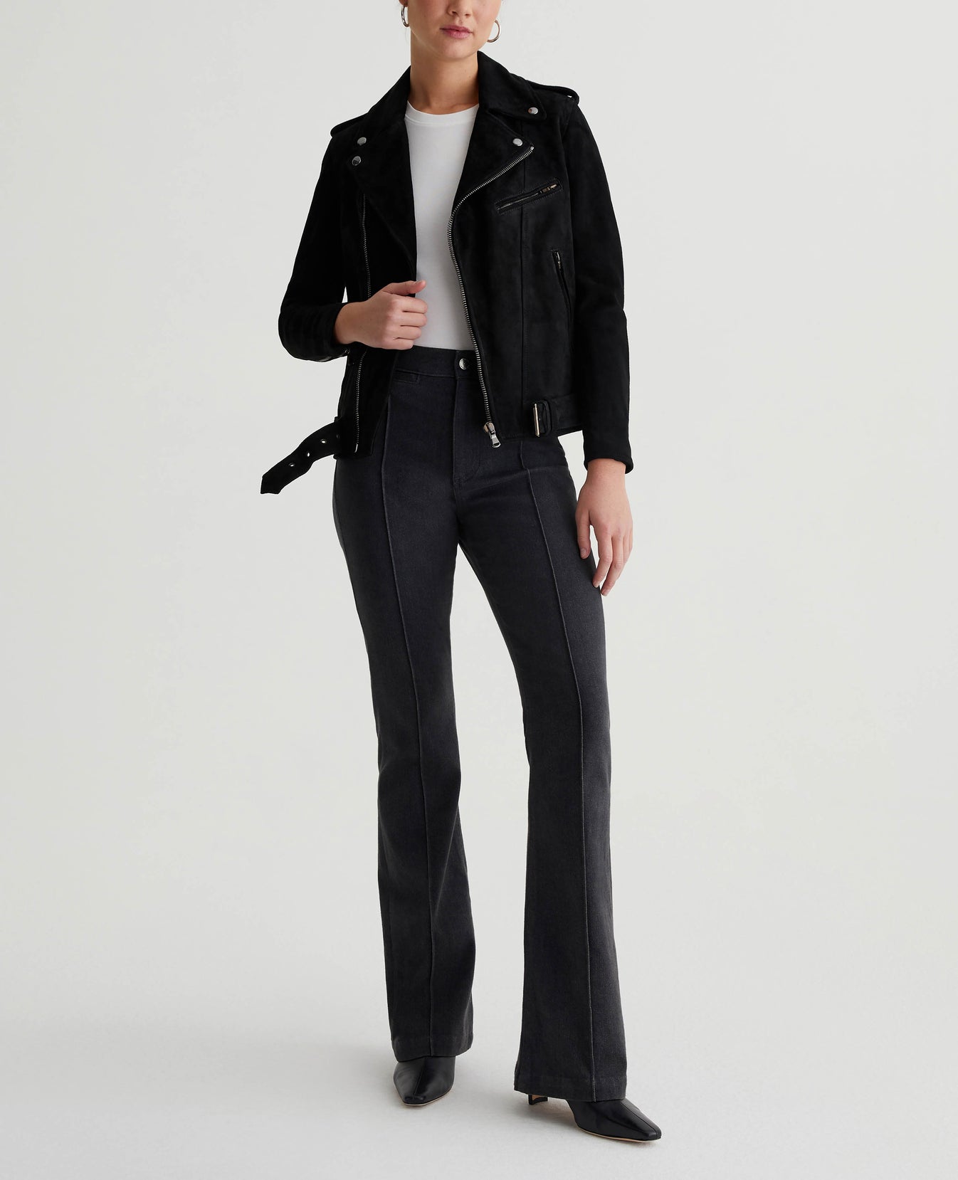 Reese Moto Jacket True Black Womens Top Photo 4