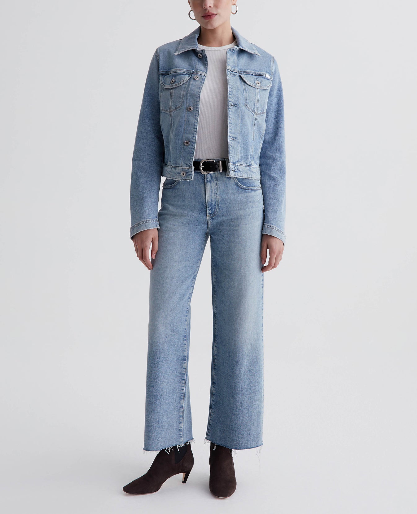 Saige Wide Leg Crop Eclipsed Womens Bottom Photo 1