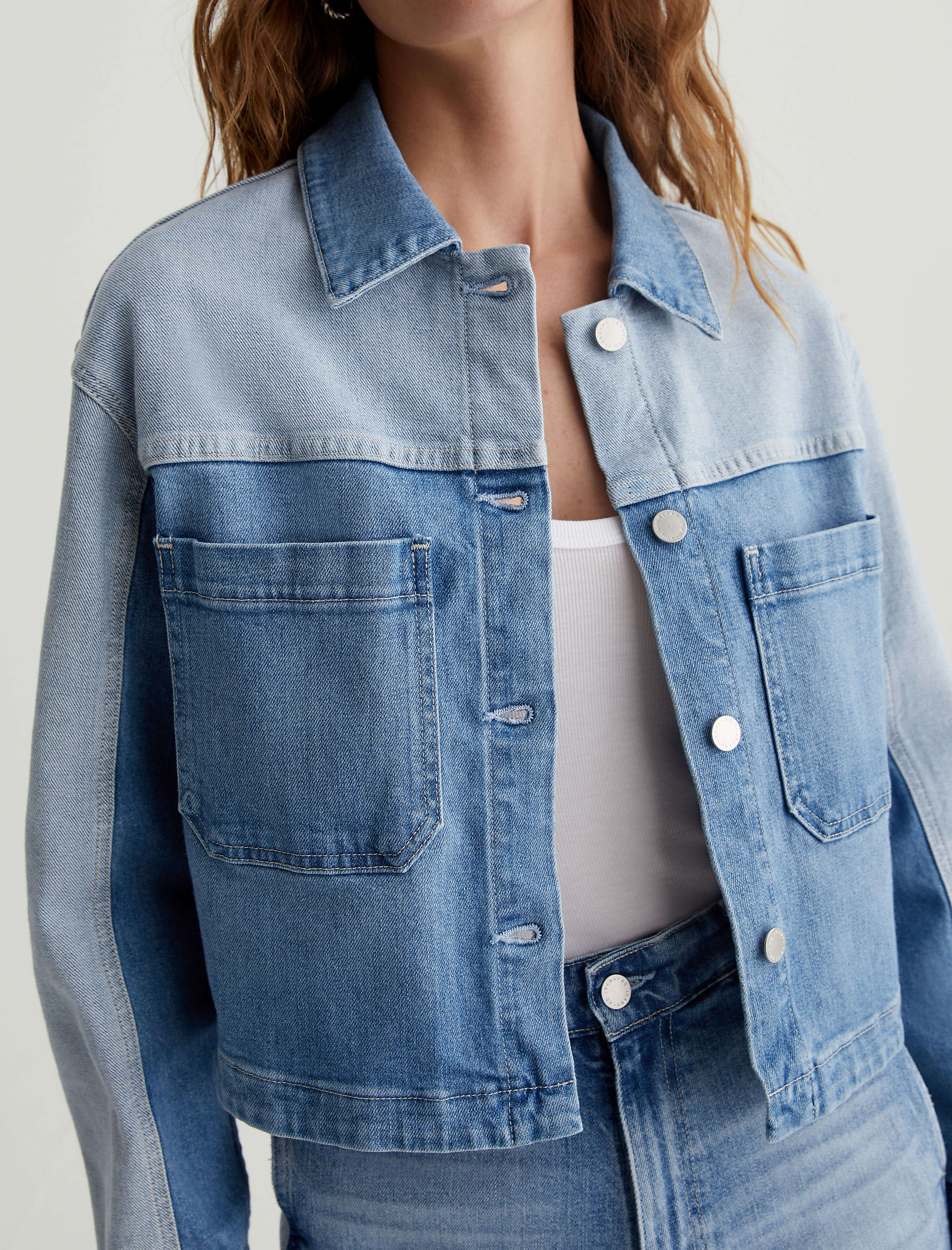 Juliana Wanderlust Colorblock Shirt Jacket Women Top Photo 2