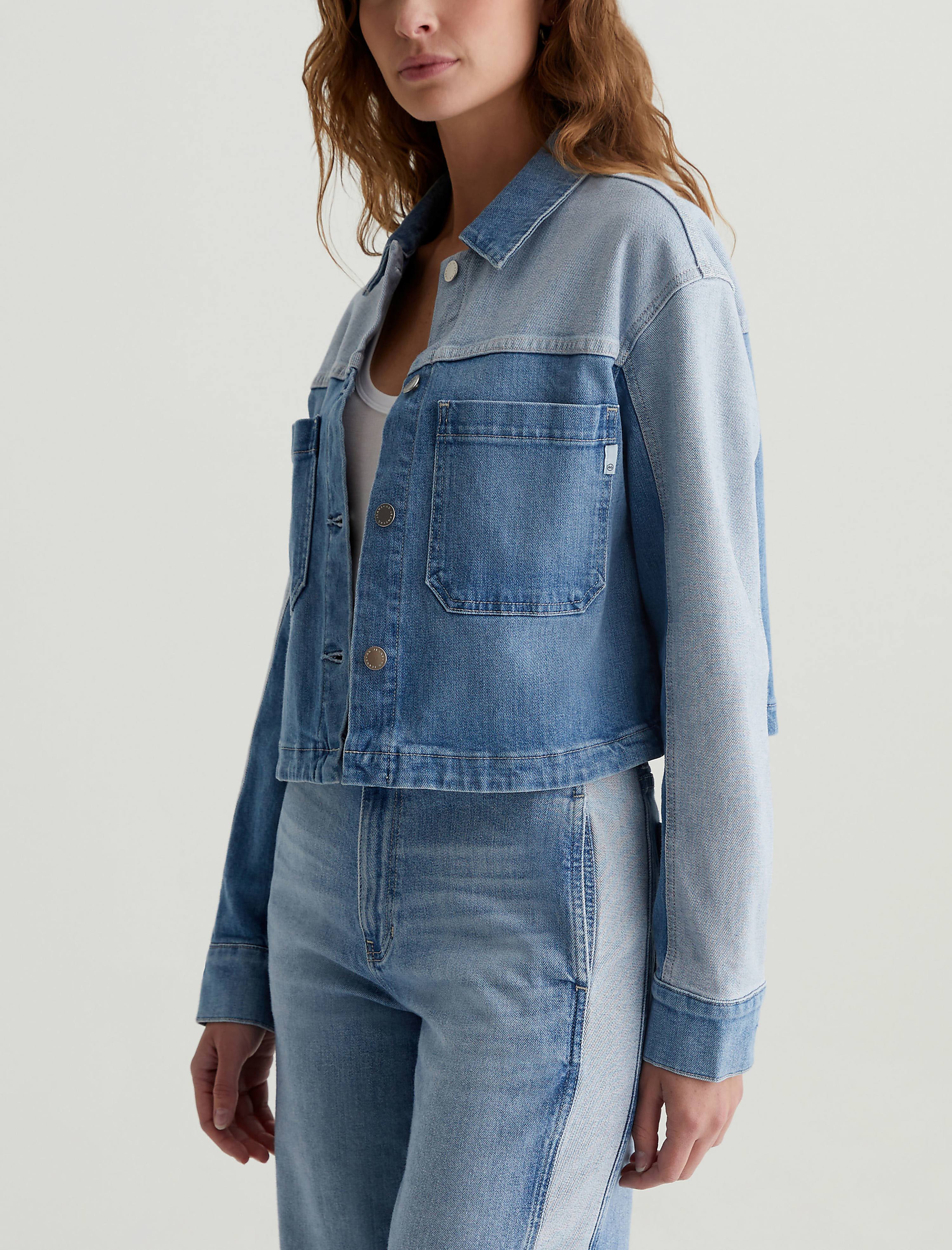 Juliana Wanderlust Colorblock Shirt Jacket Women Top Photo 6