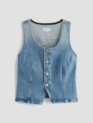 Teagan Helios Slim Denim Tank Women Top Photo 9